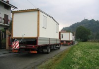 trasporto su camion casa mobile